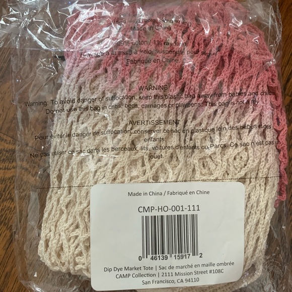 🖤2 for$10🖤
🆕 Dip-Dyed Market Net Tote by Camp Collection - Picture 6 of 6